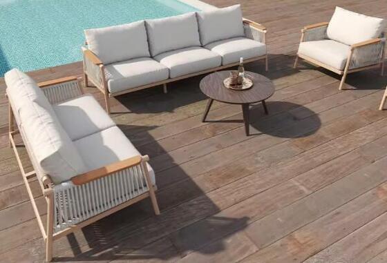 Guter Preis Heißer Verkauf Outdoor-Sofa mit umweltfreundlichen Materialien und CE-Zertifizierung für Gärten, Innenhöfe und Villen Online