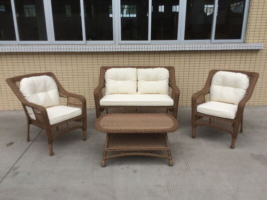 Good price Hot Sale Outdoor Furniture Set 4 Pieces Weather Resistant UV Resistant Rope Durable Aluminum Frame Ideal for Gardens Courtyards Villas online