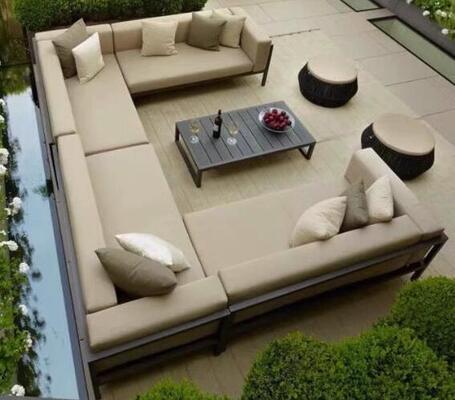 Good price Garden sofa set 7Pieces Weather Resistant UV Resistant Rope Durable Aluminum Frame Ideal for Gardens Courtyards Villas online