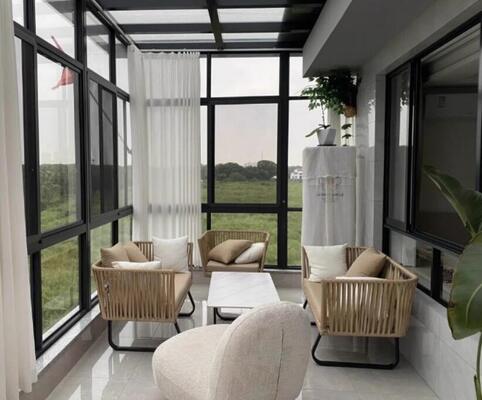 Guter Preis Sofa aus synthetischem PE-Rattan Wetterbeständig UV-beständig Langlebig für Gärten Innenhöfe Villen Online