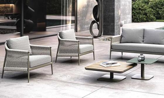 Good price Rope sofa set aluminum frame outdoor or indoor use online