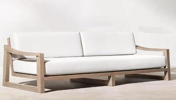 Good price Waterproof Cushion Patio Sofa Set Relax Teak Wooden set online