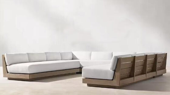Guter Preis Luxusgartensofa aus Teakholz Set Moderne Außenmöbel für den Hof Park Hotel Villa Patio Poolsides Online