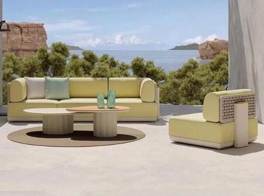 Good price Luxury Patio Garden Sofa Aluminum Frame Rope Outdoor Furniture online