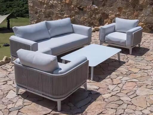 Good price Outdoor Sofa Garden Sofa Modern Villa Outdoor Sofa Courtyard Outdoor Sofa Set online