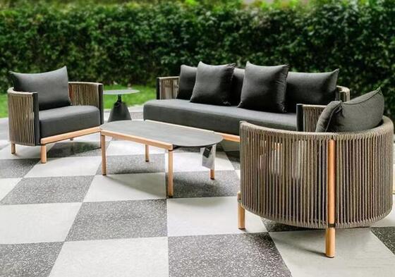 Guter Preis Metall Wasserdicht Gartensofa Set und Garten Luxus Design Für Hof Garten Balkon Terrasse Online