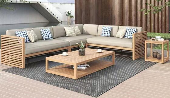Guter Preis Heißer Verkauf Teakholz Gartensofa-Set Outdoor-Möbel Online