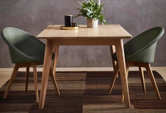 Guter Preis Quadratisch gestaltet Patio Teak Holztisch 4 Stück Stühle Tisch Und Seilstuhl Online